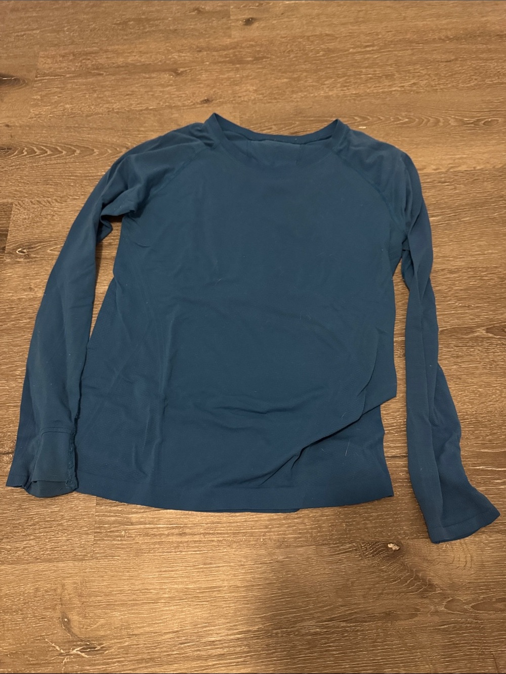 Athleta Women's Long Sleeve Momentum Crew Top - Deep Teal